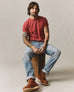 Men's Premium Slub Crew Tee - Poppy